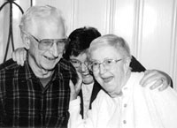 Jan Bessette with her parents Jessie and Richard