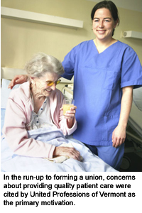 Picture of a nurse with a patient
