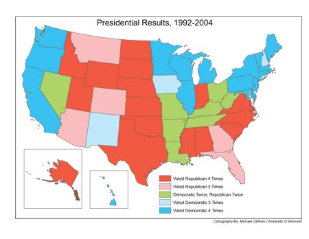 Map of Presidential Results
