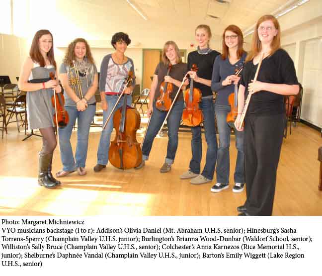 Musicians of the Vermont Youth Orchestra