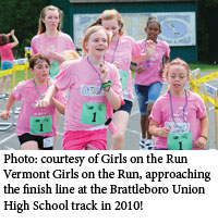 Girls running
